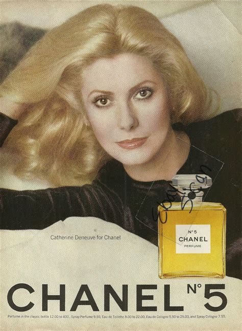 chanel catherine deneuve|vintage chanel no 5 ads.